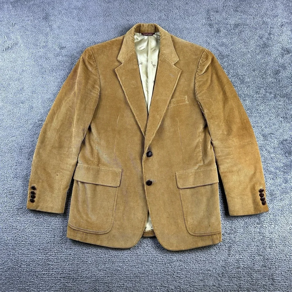 Vintage Cricketeer Tan Corduroy Blazer Sport Coat Rich's Store for Men Tan 40R